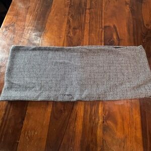 Columbia Womens Black White Herringbone Fleece Lined Infinity Scarf Neck Gaiter